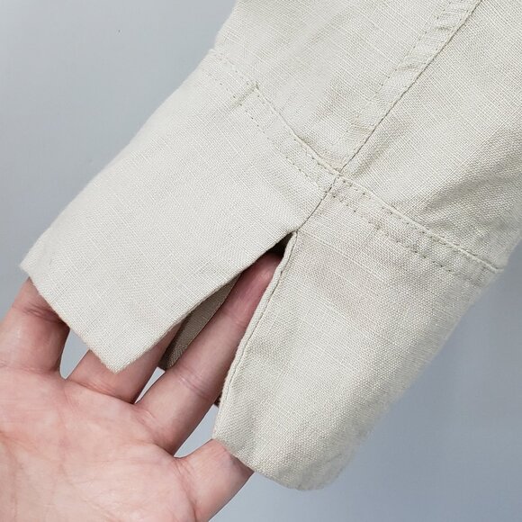 For Cynthia Woman Open Drape Front Linen Jacket & JNY Tank Top Size 3X Tan Cream - Picture 9 of 12